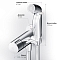 Гигиенический душ Am.Pm X-Joy F0H85A500 со смесителем, хром глянец - 8 изображение
