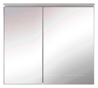 Зеркальный шкаф De Aqua Алюминиум 100 серебро - 2 изображение