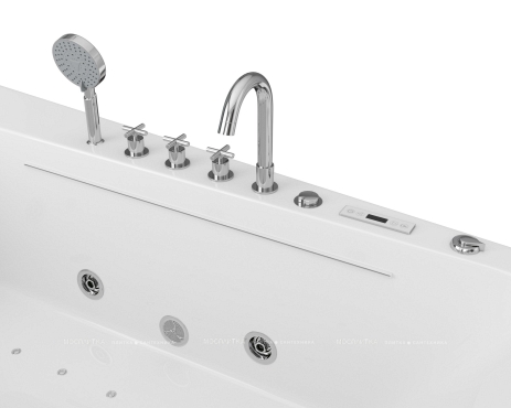 Акриловая ванна Grossman GR-17095L с гидромассажем, 95x170 см, белая, левая - 2 изображение