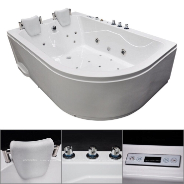 Гидромассажная ванна Grossman GR-18012L, белая, левая - 2 изображение