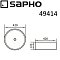 Раковина-чаша 41 см Sapho Ring 49414 белый - 2 изображение