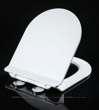Крышка-сиденье Art&Max Ovale AM011SC для унитаза с микролифтом, белый - 2 изображение