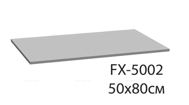 Коврик для ванной Fixsen Link серый 50х80 см. FX-5002K - 2 изображение