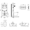 Комплект подвесной безободковый унитаз Jacob Delafon Modern Life E21776RU-00 с микролифтом + система инсталляции с кнопкой смыва хром глянцевый - изображение 6