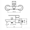 Смеситель для ванны с душем GPD Provido MBB155 хром глянец - 8 изображение