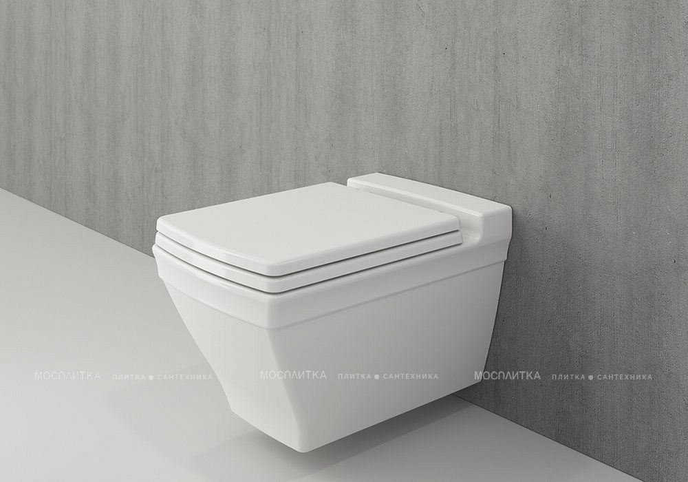 Крышка-сиденье для унитаза Bocchi Lavita A0331-001 с микролифтом, белое - изображение 2