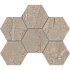 Керамогранит Estima Мозаика BR02 Hexagon 25x28,5 полир. 