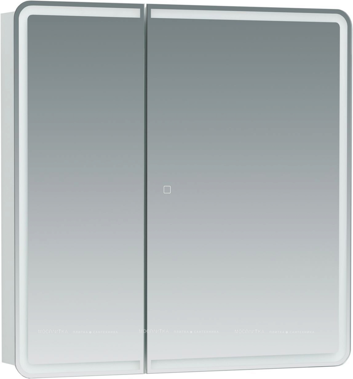 Зеркальный шкаф Aquanet Оптима 70 с LED подсветкой - изображение 2