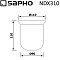 Стеклянная запасная чаша для ёршика Sapho X-Round NDX310 матовый белый - изображение 2