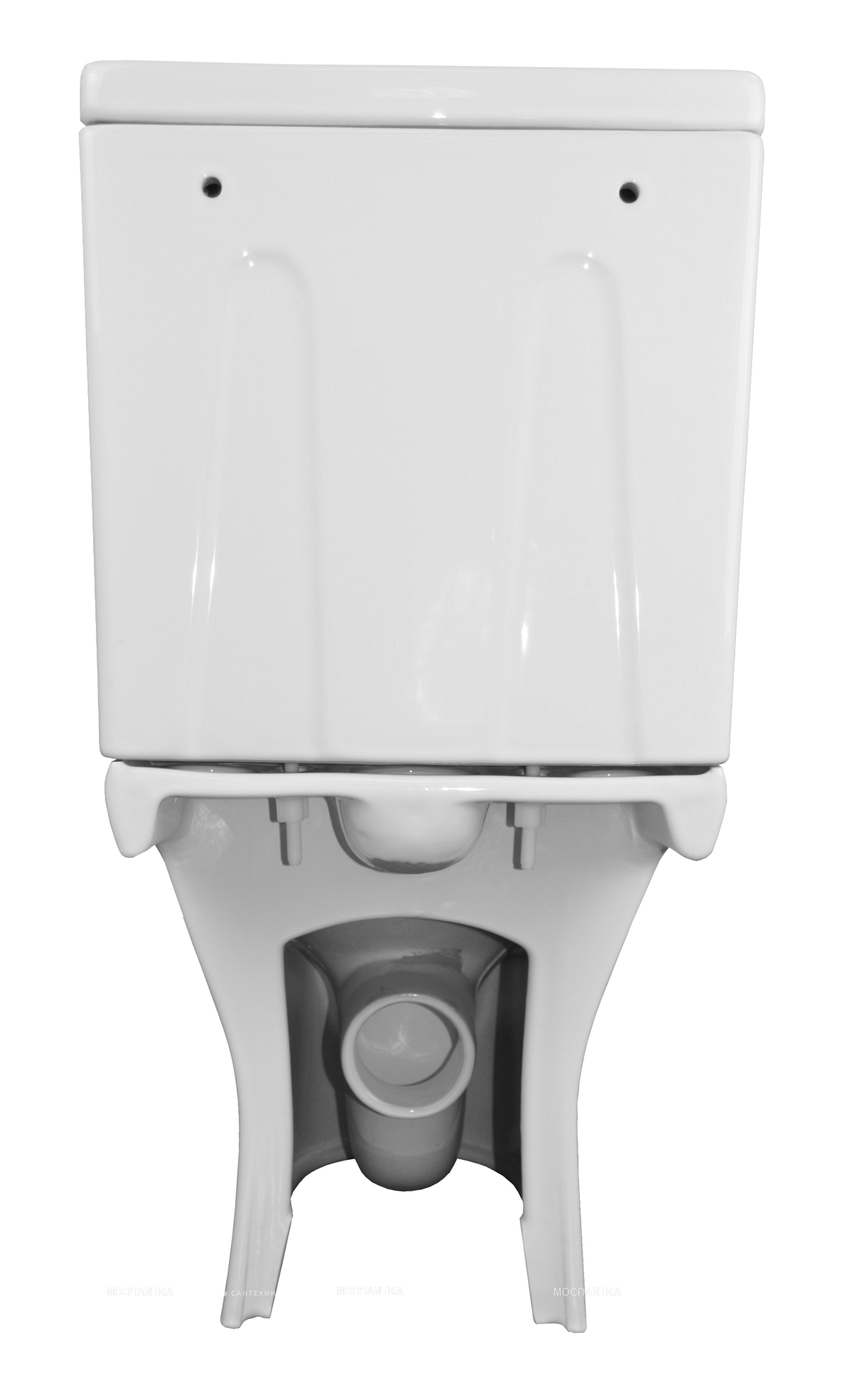 Унитаз-компакт безободковый Azario Fretta New AZ-1223B с крышкой-сиденьем микролифт, белый - изображение 7