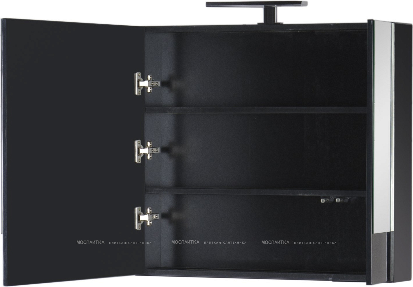 Зеркало-шкаф Aquanet Нота 75 камерино чёрный - изображение 5