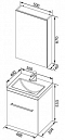 Комплект мебели для ванной Aquanet Порто 50 белый - изображение 14