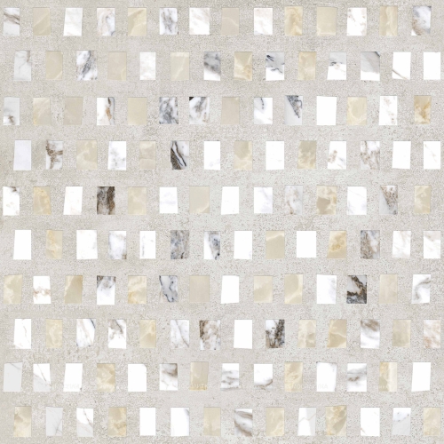 Керамогранит Vitra Декор Marble-Beton Геометрический Светлый Лаппато 60х60
