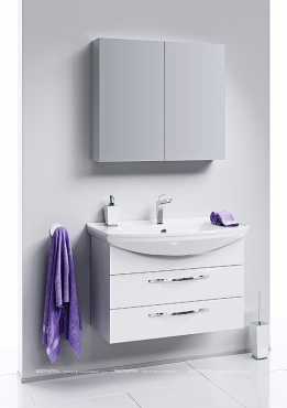 Зеркальный шкаф Aqwella MC.04.07, цвет - белый, 70 см - 4 изображение