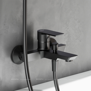 Смеситель для ванны с душем Damixa Apollo 471000300 черный матовый - 3 изображение