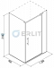 Душевой уголок Erlit Comfort ER10112H-C4 120x90 см - 6 изображение
