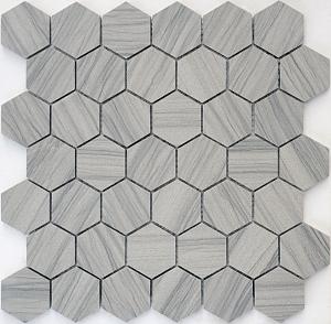 Мозаика Marmara Grey POL hex (23x40x8) 29,2x28,9