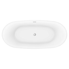 Акриловая ванна 170х78 см Black&White Swan SB330 Grey матовая серая / глянцевая белая