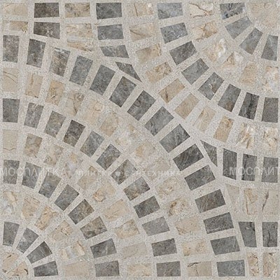 Декор Marble-Beton Круговой Темный Лаппато Ректификат 60х60