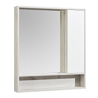 Зеркальный шкаф Aquaton Флай 80 1A237702FAX10 белый/дуб крафт1
