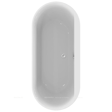 Встраиваемая акриловая овальная ванна 180х80 см Ideal Standard E106801 CONNECT AIR - 2 изображение