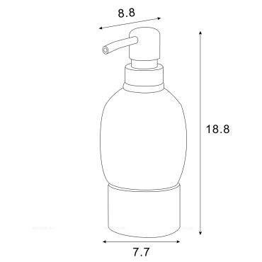 Дозатор жидкого мыла Azario Elvia AZ-128-A бронза - 2 изображение