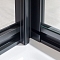 Душевой уголок Vincea Stile 90х90 VSS-2ST9090CLB-L черный, стекло прозрачное - изображение 7