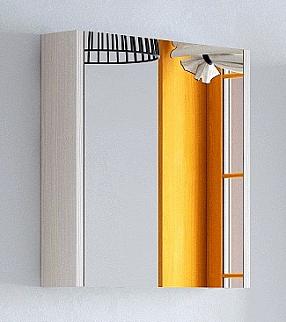 Зеркальный шкаф Corozo Верона 75, белый