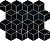 Керамическая плитка Kerama Marazzi Декор Греппи черный мозаичный 37,5х45