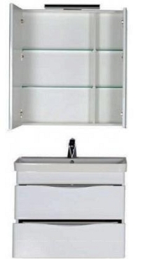 Комплект мебели для ванной Aquanet Орлеан 80 белый - 3 изображение