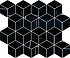 Керамическая плитка Kerama Marazzi Декор Греппи черный мозаичный 37,5х45 