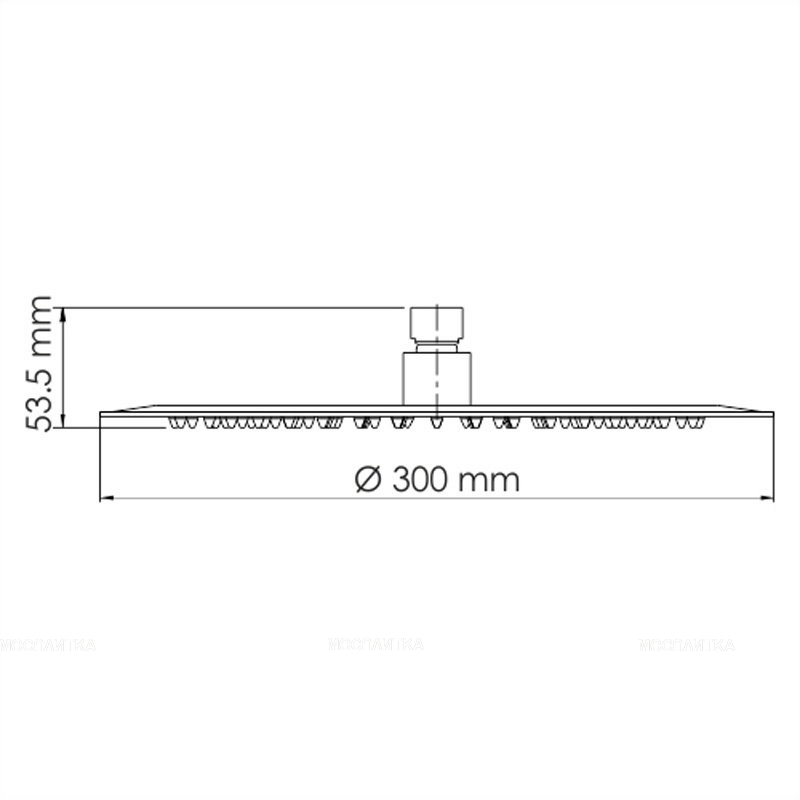 Верхний душ WasserKRAFT A116, D300 мм, хром - изображение 2