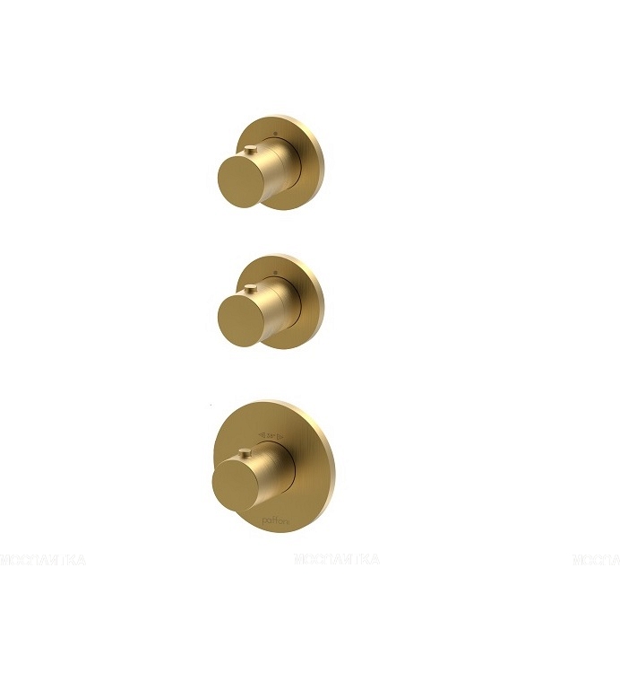 Душевой комплект Paffoni Modular Box, медовое золото брашированное, KITMB018HGSP - изображение 2
