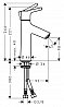 Смеситель Hansgrohe Talis S для раковины 72021000 хром - 4 изображение
