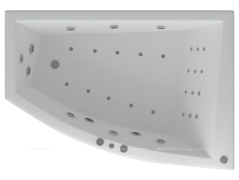Акриловая ванна Aquatek Оракул 180 см R на объемном каркасе - 2 изображение