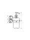 Дозатор для жидкого мыла РМС A6022 хром - изображение 5