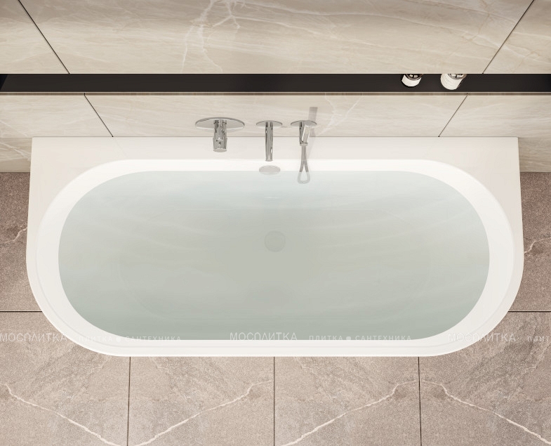 Акриловая ванна 180х80 см VitrA Geo 65420006000 белая - изображение 5