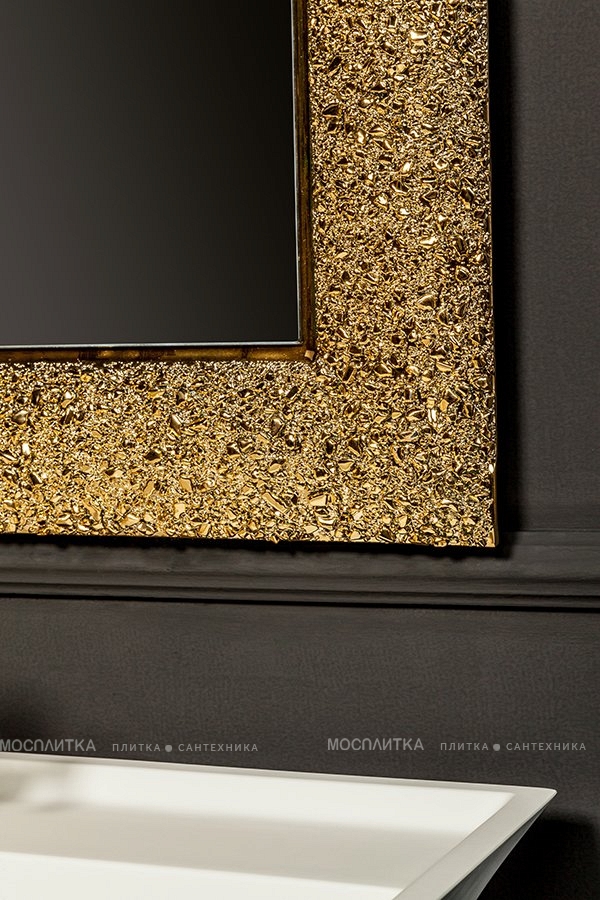Зеркало Armadi Art Aura 536 с рамой из хрустального стекла, золото - изображение 2