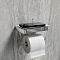 Держатель туалетной бумаги с полкой Lemark Glass Line 9721028 хром - 2 изображение