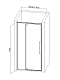 Душевая дверь AQUAme 90х195 см AQM7108-2-9 профиль черный, стекло прозрачное - изображение 5