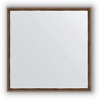 Зеркало в багетной раме Evoform Definite BY 1017 68 x 68 см, витая бронза