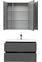 Комплект мебели для ванной Aquanet Алвита 90 серый антрацит - изображение 3