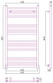 Полотенцесушитель водяной Сунержа Модус 120х60 см 051-0250-1260 состаренная латунь - изображение 3