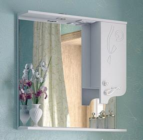 Зеркальный шкаф угловой Corozo Венеция 85/С, белый