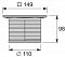 Декоративная решетка TECE Drainpoint S Quadratum в стальной рамке, 15 см - изображение 2
