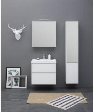 Комплект мебели для ванной Aquanet Гласс 70 белый - 15 изображение