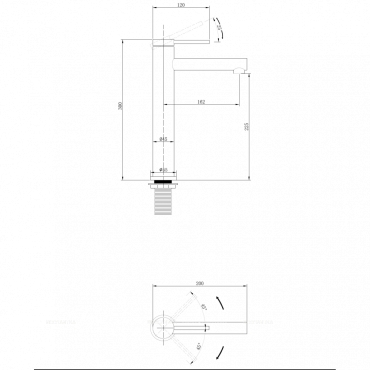 Смеситель для раковины-чаши Abber Emotion AF8811B матовый черный - 3 изображение