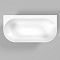 Ванна из искусственного камня 155х78 см Whitecross Pearl B 0215.155078.100 белая глянцевая - 5 изображение