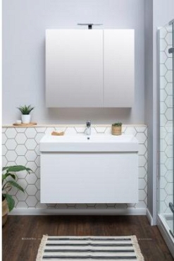 Комплект мебели для ванной Aquanet Йорк 100 белый - 8 изображение