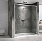 Душевая дверь Abber Komfort 130х200 смAG93130 профиль хром , стекло прозрачное - 2 изображение